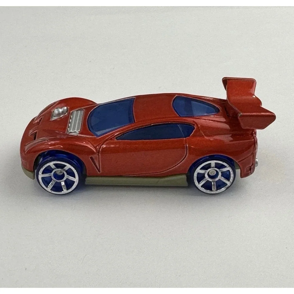 Hot Wheels Nitrium 2005 McDonalds Happy Meal‎ Metallic Red Blue Wheels Toy Car